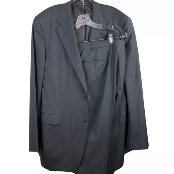 Canali Other - Canali Gray Wool Slim Fit Suit Italy 46L